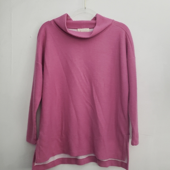 Anthropologie Theresa Tunic Top Pink - Picture 2 of 9